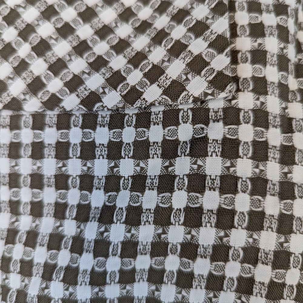 True Vintage 50's Jane Hunter Brown & White Gingham Short Sleeve Bolero - Picture 2 of 7